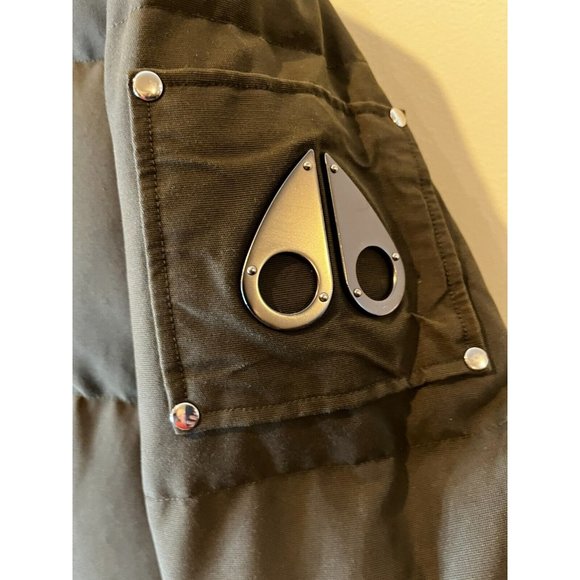 Moose Knuckle Down Filled Canada Men's Khaki Parka Hooded Coat Size XL - Picture 5 of 16